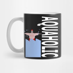 AQUAHOLIC, Wild Swimming guy! Mug